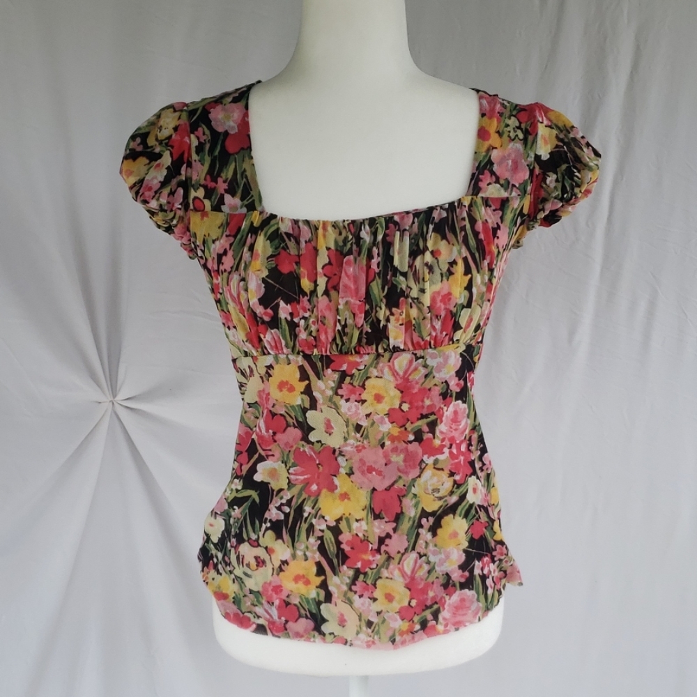 Loft floral summer top size small